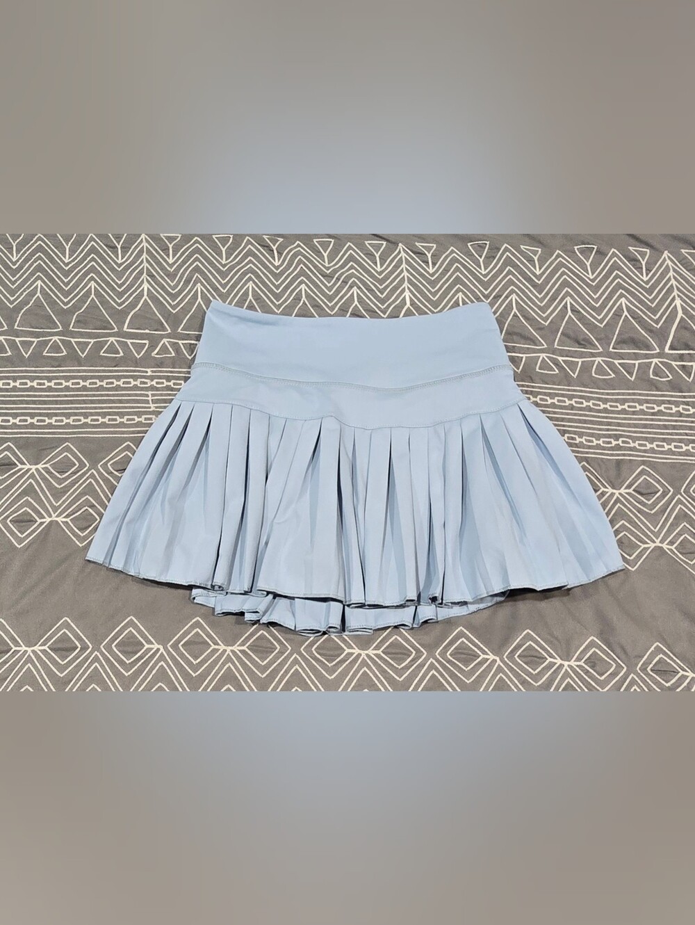 Gold Hinge Blue Pleated Tennis Skirt Size Small